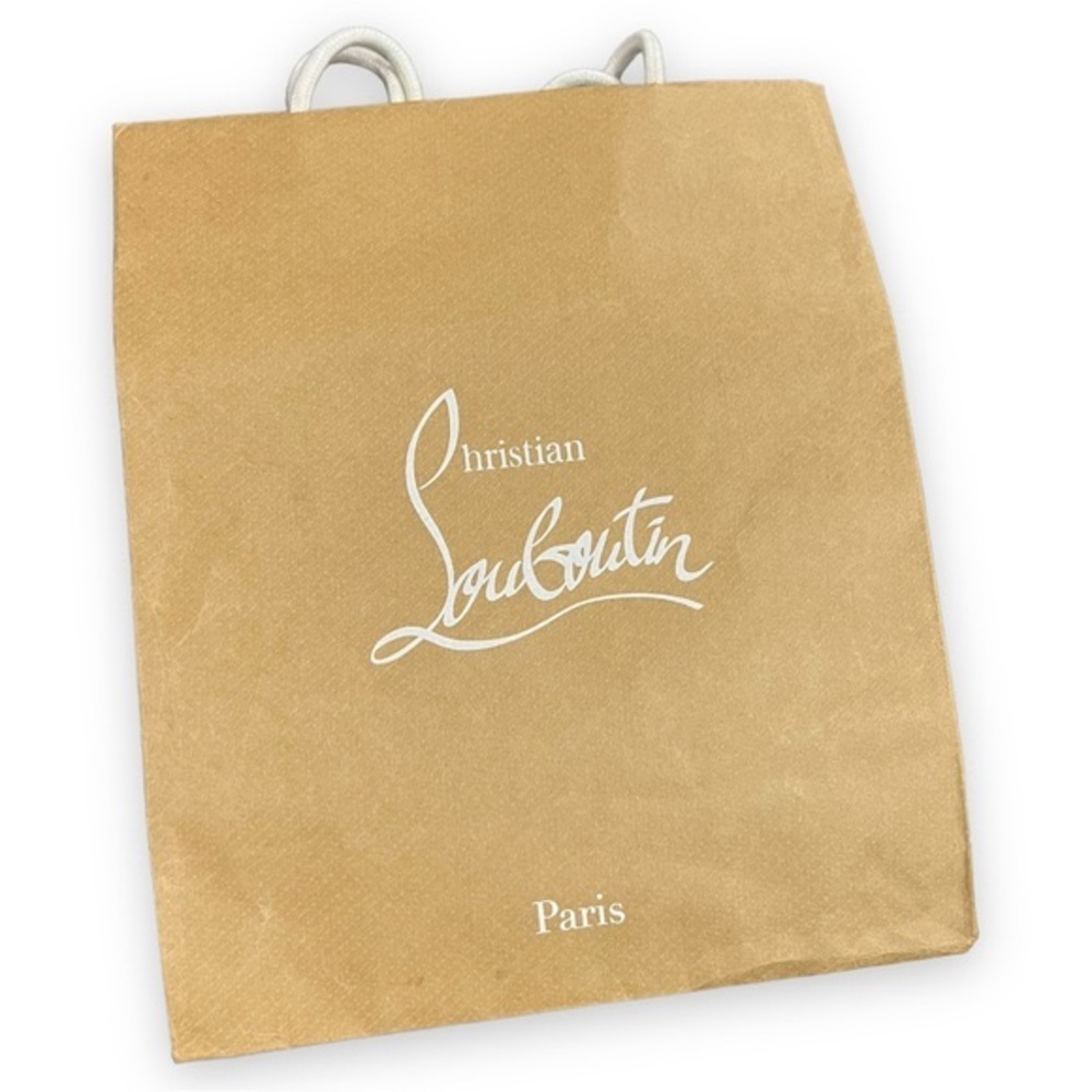 CHRISTIAN LOUBOUTIN Brown Kraft Paper Shopping Bag With Cord Handles